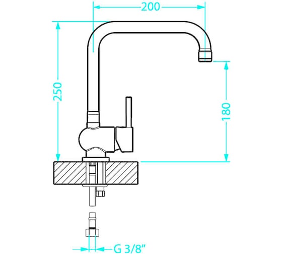 Смеситель для мойки ALVEUS QUADRA CHR 1126719