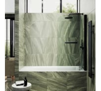 Шторка поворотная на монопетле MaybahGlass 1400х700 6 мм Бесцветное +Полотенцедержатель MGV-782-6