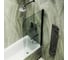 Шторка поворотная на монопетле MaybahGlass 1400х700 6 мм Бесцветное +Полотенцедержатель MGV-782-6 2