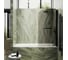Шторка поворотная на монопетле MaybahGlass 1400х700 6 мм Бронза матовая +Полотенцедержатель MGV-784-6 1