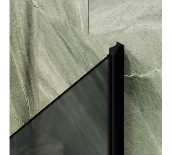 Шторка поворотная на монопетле MaybahGlass 1400х700 6 мм Графит матовый +Полотенцедержатель MGV-786-6