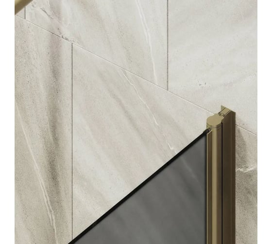 Шторка поворотная на монопетле MaybahGlass 1400х800 6 мм Графит матовый +Полотенцедержатель MGV-792-2