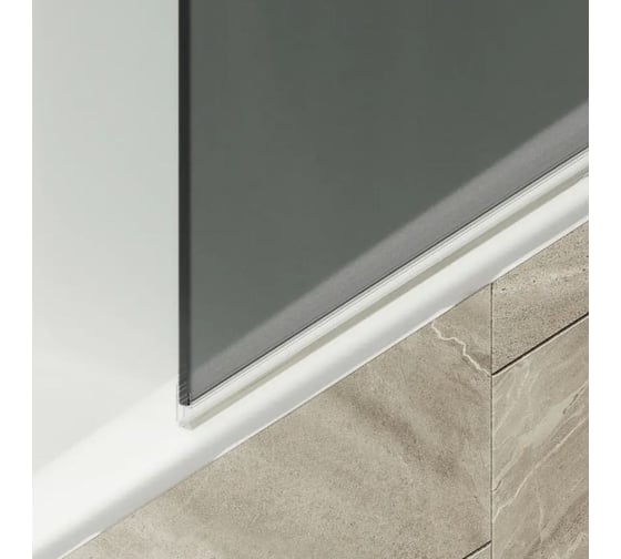 Шторка поворотная на монопетле MaybahGlass 1400х800 6 мм Графит +Полотенцедержатель MGV-791-5