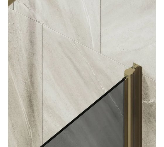 Шторка поворотная на монопетле MaybahGlass 1400х800 6 мм Графит +Полотенцедержатель MGV-791-2