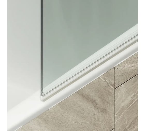 Шторка поворотная на монопетле MaybahGlass 1400х800 6 мм Бесцветное +Полотенцедержатель MGV-788-2