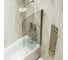 Шторка поворотная на монопетле MaybahGlass 1400х800 6 мм Бесцветное +Полотенцедержатель MGV-788-2 2