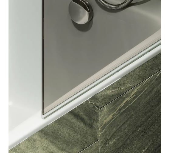 Шторка поворотная на монопетле MaybahGlass 1400х800 6 мм Бронза +Полотенцедержатель MGV-789-6