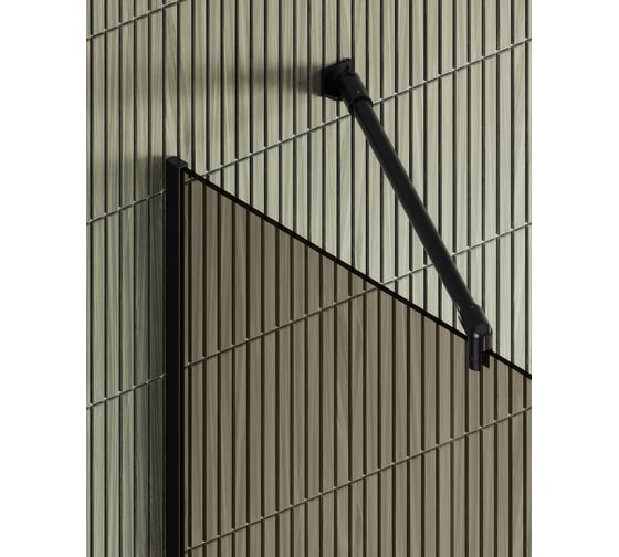 Душевая перегородка MaybahGlass в узком профиле, 1950х790 мм, стекло бронза 8 мм, MGD-696-6у