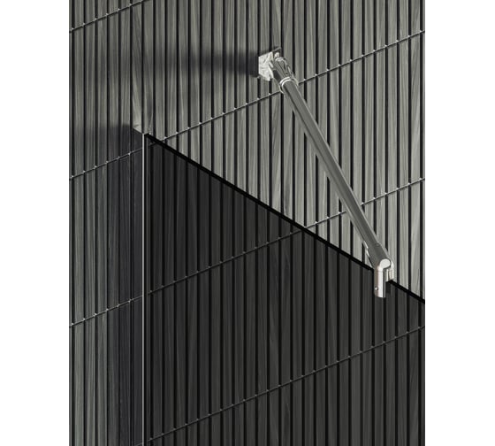 Душевая перегородка MaybahGlass в узком профиле, 1950х790 мм, стекло графит 8 мм, MGD-698-5у