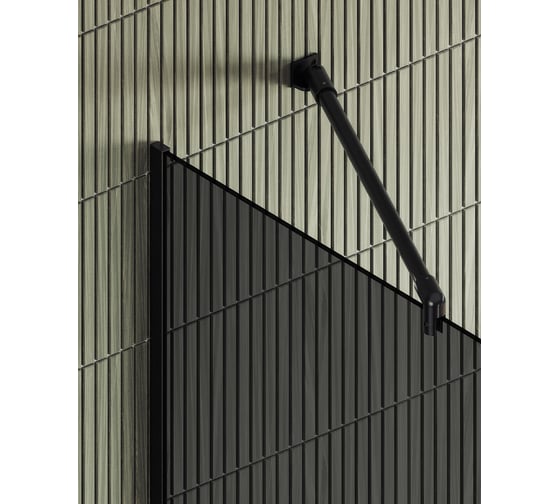 Душевая перегородка MaybahGlass в узком профиле, 1950х790 мм, стекло графит 8 мм, MGD-698-6у