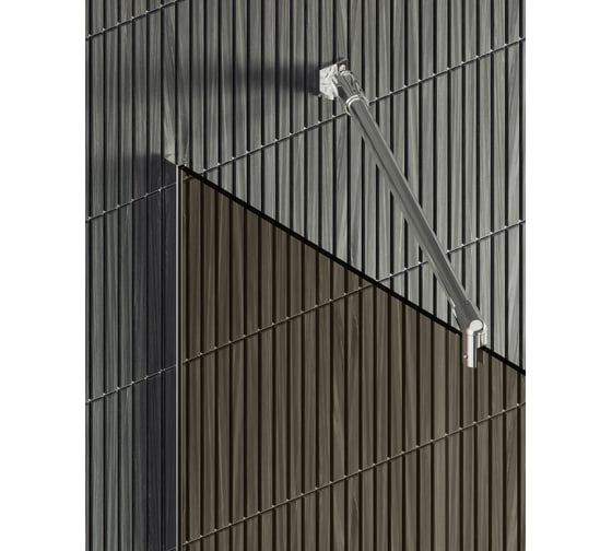 Душевая перегородка MaybahGlass в узком профиле, 1950х890 мм, стекло бронза 8 мм, MGD-691-5у