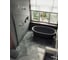Душевая перегородка MaybahGlass в широком профиле, 1950х690 мм, стекло сатин 8 мм, MGD-706-5ш 3