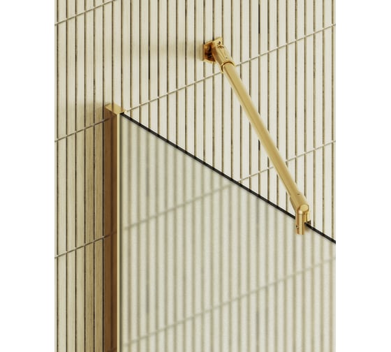 Душевая перегородка MaybahGlass в широком профиле, 1950х890 мм, стекло сатин 8 мм, MGD-690-3ш