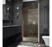 Душевая дверь MaybahGlass на монопетле, 1980х600 мм, стекло бронза матовая 6 мм, MGD-799-5