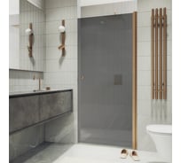 Душевая дверь MaybahGlass на монопетле, 1980х800 мм, стекло графит 6 мм, MGD-806-2