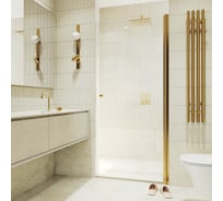 Душевая дверь MaybahGlass на монопетле, 1980х900 мм, стекло бесцветное 6 мм, MGD-809-3