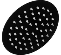 Тропическая лейка для душа потолочная GRIALE круг 20x20 матовый черный, с шарниром для изменения угла наклона GR97H-8