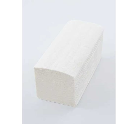 Полотенца листовые ACG "Классик" V-сложения, 1 слой, целлюлоза, 22x21 см, 25 г/м2, 200 л/пачке, 20 пачек 1027007 1