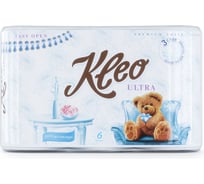 Бумага туалетная Kleo 3 слоя, 6 рулонов С169
