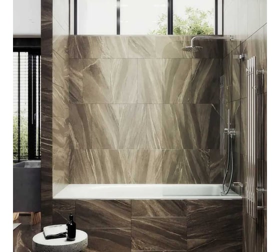 Шторка поворотная на петлях MaybahGlass 1400х705 6 мм бесцветное MGV-645-4
