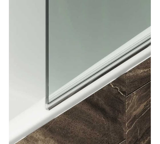 Шторка поворотная на петлях MaybahGlass 1400х705 6 мм бесцветное MGV-645-4