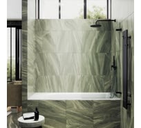 Шторка поворотная на петлях MaybahGlass 1400х705 6 мм бесцветное MGV-645-6