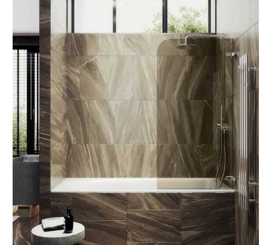 Шторка поворотная на петлях MaybahGlass 1400х705 6 мм бронза MGV-651-4