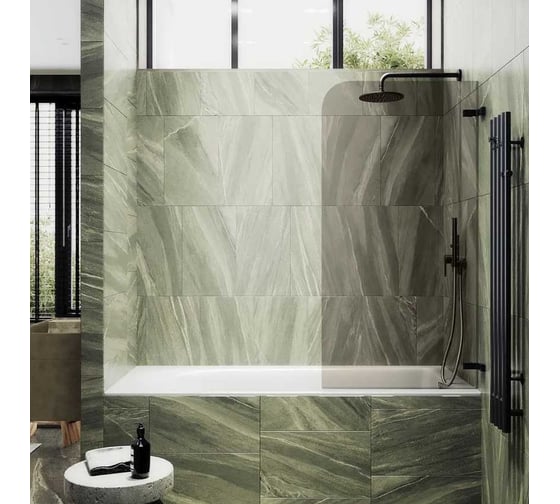 Шторка поворотная на петлях MaybahGlass 1400х405 6 мм бронза MGV-646-6