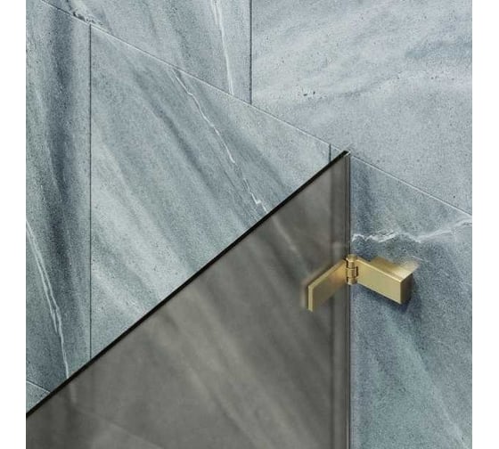 Шторка поворотная на петлях MaybahGlass 1400х705 6 мм бронза матовая MGV-652-3