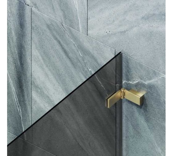 Шторка поворотная на петлях MaybahGlass 1400х705 6 мм графит MGV-654-3