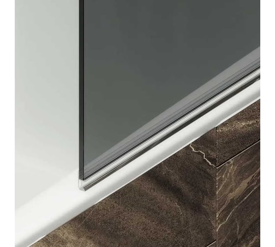 Шторка поворотная на петлях MaybahGlass 1400х705 6 мм графит MGV-654-4