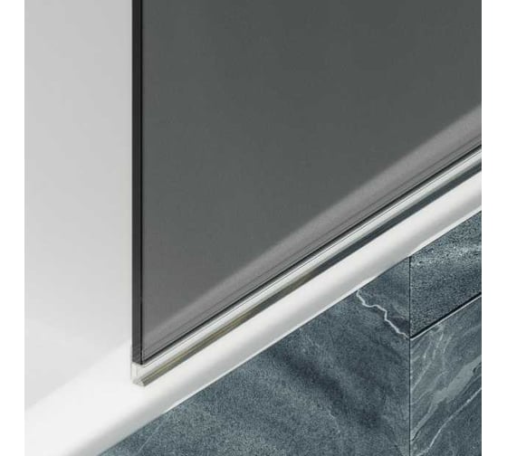 Шторка поворотная на петлях MaybahGlass 1400х705 6 мм графит матовый MGV-653-3