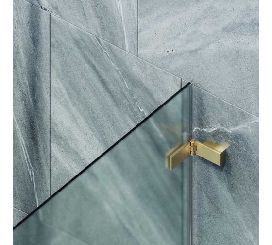 Шторка поворотная на петлях MaybahGlass 1400х405 6 мм сатин MGV-648-3