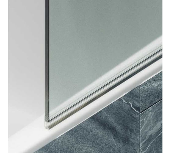 Шторка поворотная на петлях MaybahGlass 1400х705 6 мм сатин MGV-655-3