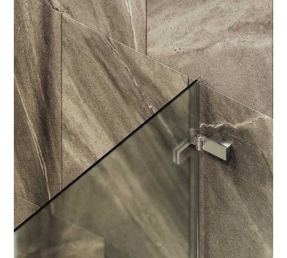 Шторка поворотная на петлях MaybahGlass 1400х405 6 мм сатин MGV-648-4