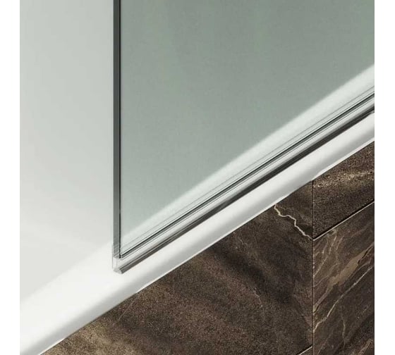 Шторка поворотная на петлях MaybahGlass 1400х705 6 мм сатин MGV-655-4
