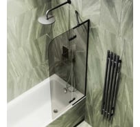 Шторка поворотная с добором MaybahGlass 1400х690 6 мм бронза MGV-657-6
