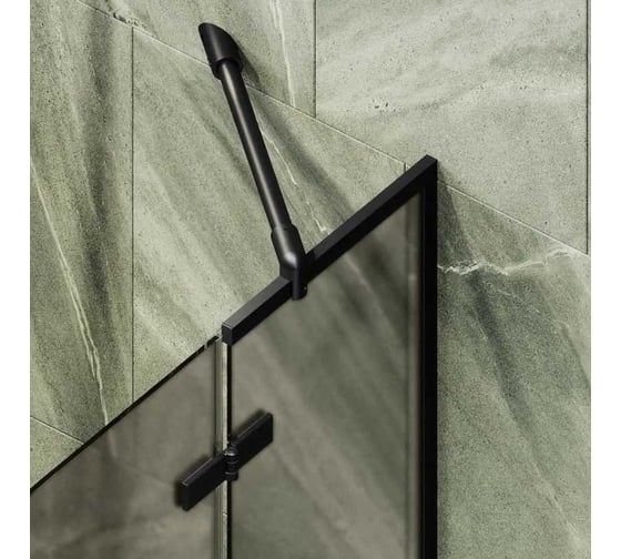 Шторка поворотная с добором MaybahGlass 1400х690 6 мм бронза матовая MGV-658-6