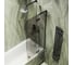 Шторка поворотная с добором MaybahGlass 1400х690 6 мм бронза матовая MGV-658-6 1