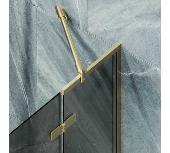 Шторка поворотная с добором MaybahGlass 1400х690 6 мм, графит MGV-659-3