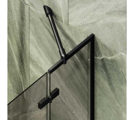 Шторка поворотная с добором MaybahGlass 1400х990 6 мм графит MGV-918-6