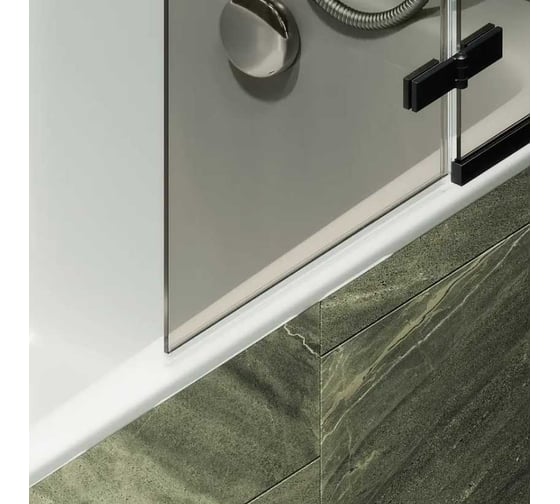 Шторка поворотная с добором MaybahGlass 1400х990 6 мм графит MGV-918-6