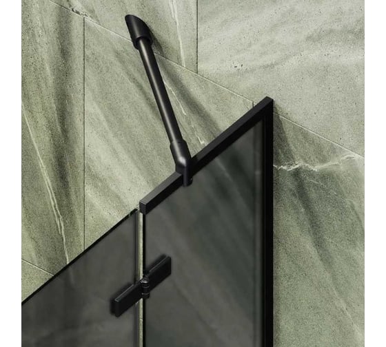 Шторка поворотная с добором MaybahGlass 1400х690 6 мм графит матовый MGV-660-6