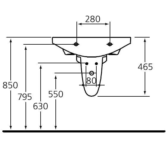 Полуколонна Ideal Standard W310401 Motion 00000010539