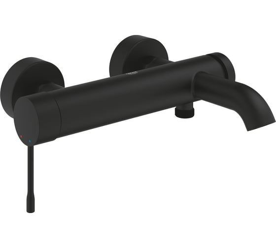 Смеситель однорычажный для ванны 25250KF1 Essence+, фантомный чёрный Grohe 00000136007