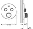 Термостат для встраиваемого монтажа на 2 выхода Grohe 29507KF0 Grohtherm SmartControl, фантомный чёрный 00000136010 5