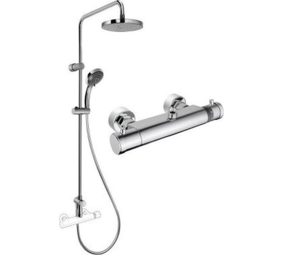 Сет с душевой стойкой и термостатом VITRA System Rain A49235EXP