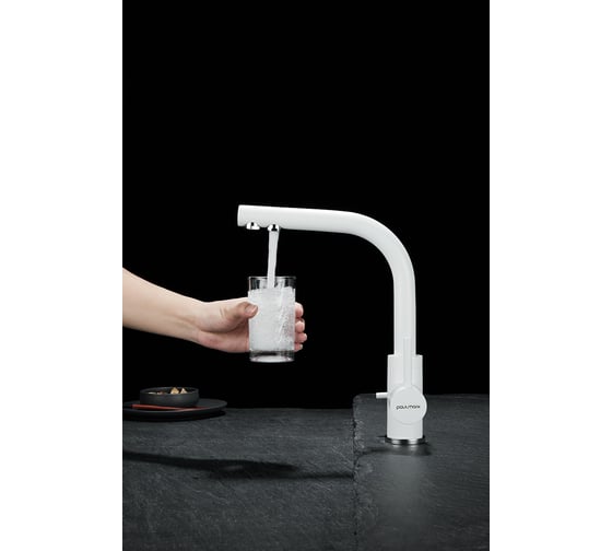 Смеситель для кухни Paulmark ESSEN белый матовый Es213011-431TW