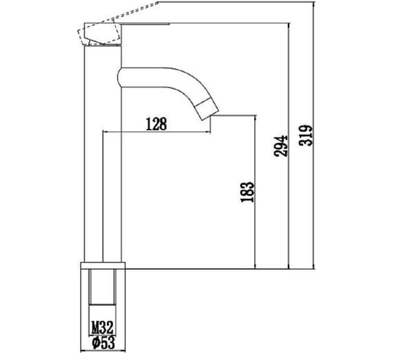 Смеситель для умывальника Fmark FS8211Q 25170
