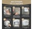 Держатель для туалетной бумаги с полочкой OQQI dispenser-wgold 10
